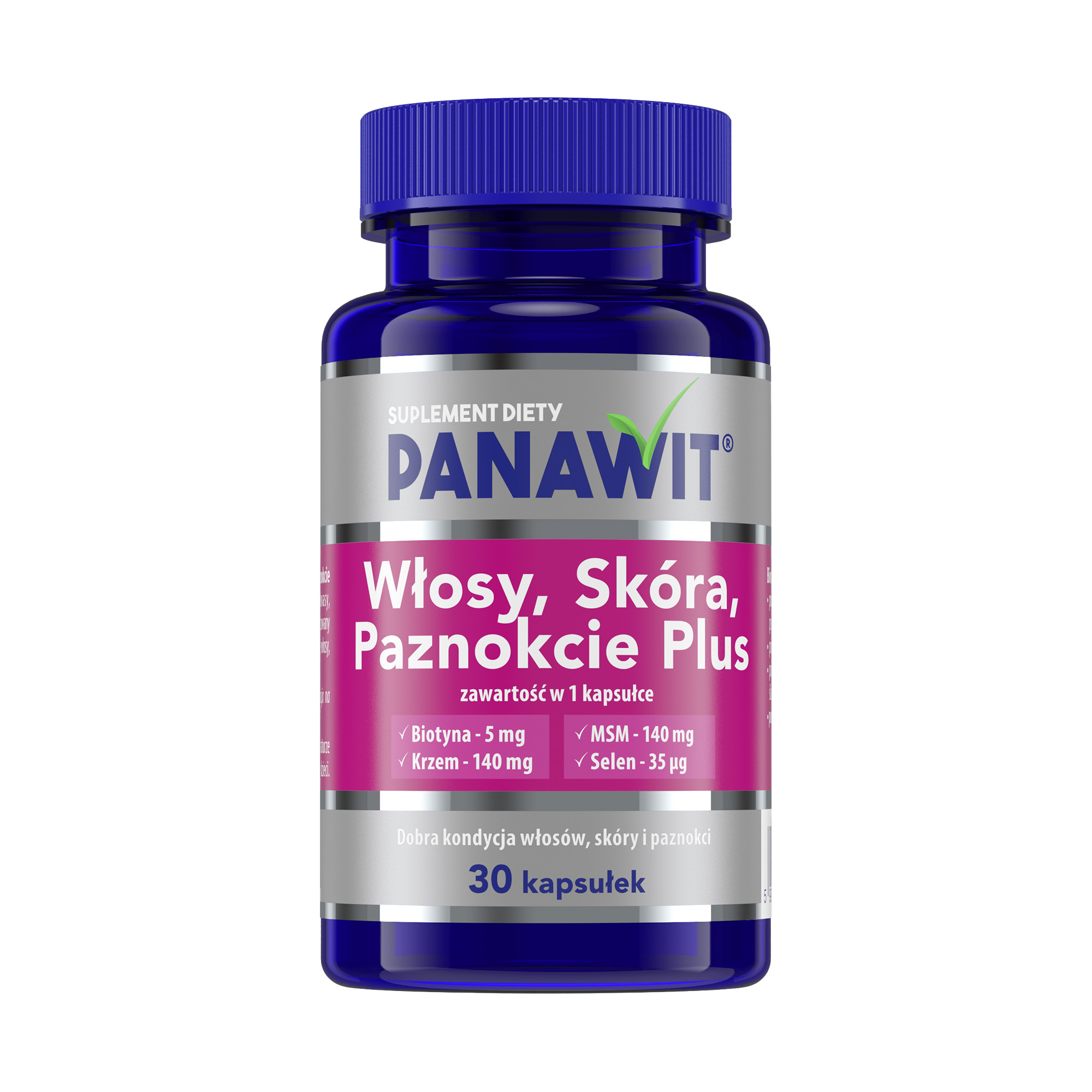 Panawit Włosy, Skóra, Paznokcie Plus, kapsułki, 30 sztuk zdjęcie