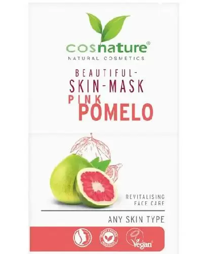 Cosnature Naturalna upiększająca maska do twarzy z różowym pomelo 2 x 8 ml zdjęcie