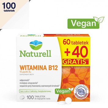 Naturell witamina B12 100 tabletek