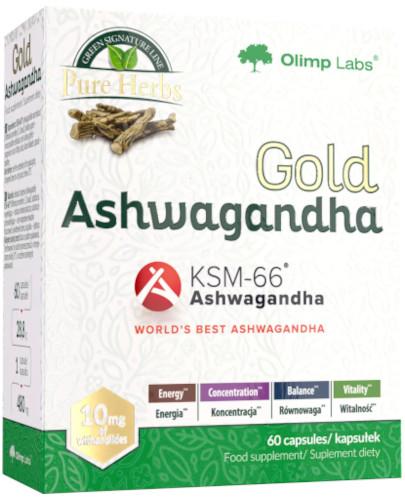Olimp Gold Ashwagandha KSM 60 kapsułek zdjęcie