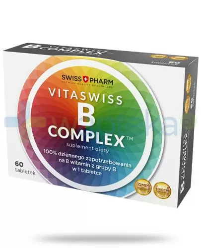 Vitaswiss B Complex - 60 tabl. - cena, opinie, wskazania zdjęcie