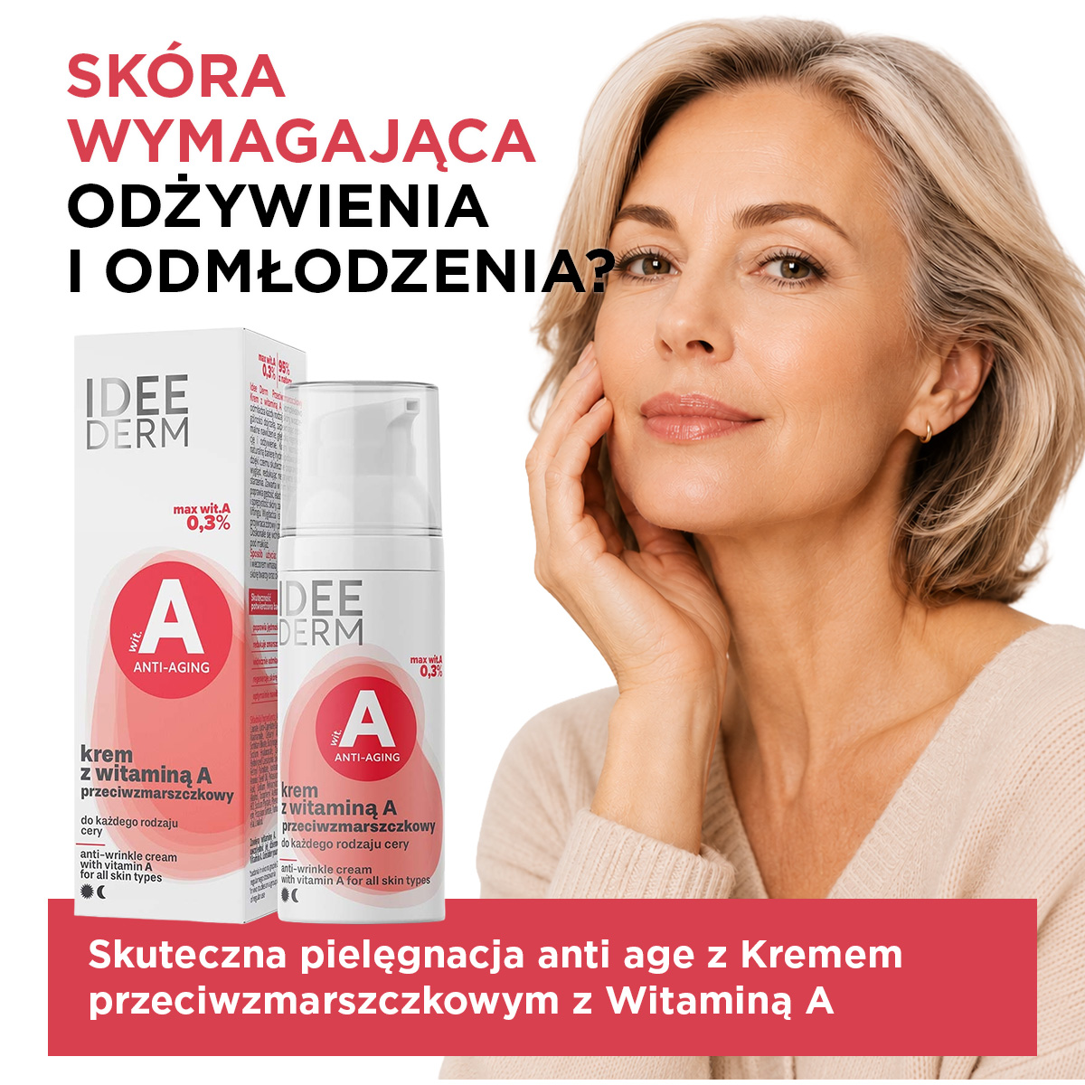Idee Derm Krem z witaminą A przeciwzmarszczkowy 50 ml