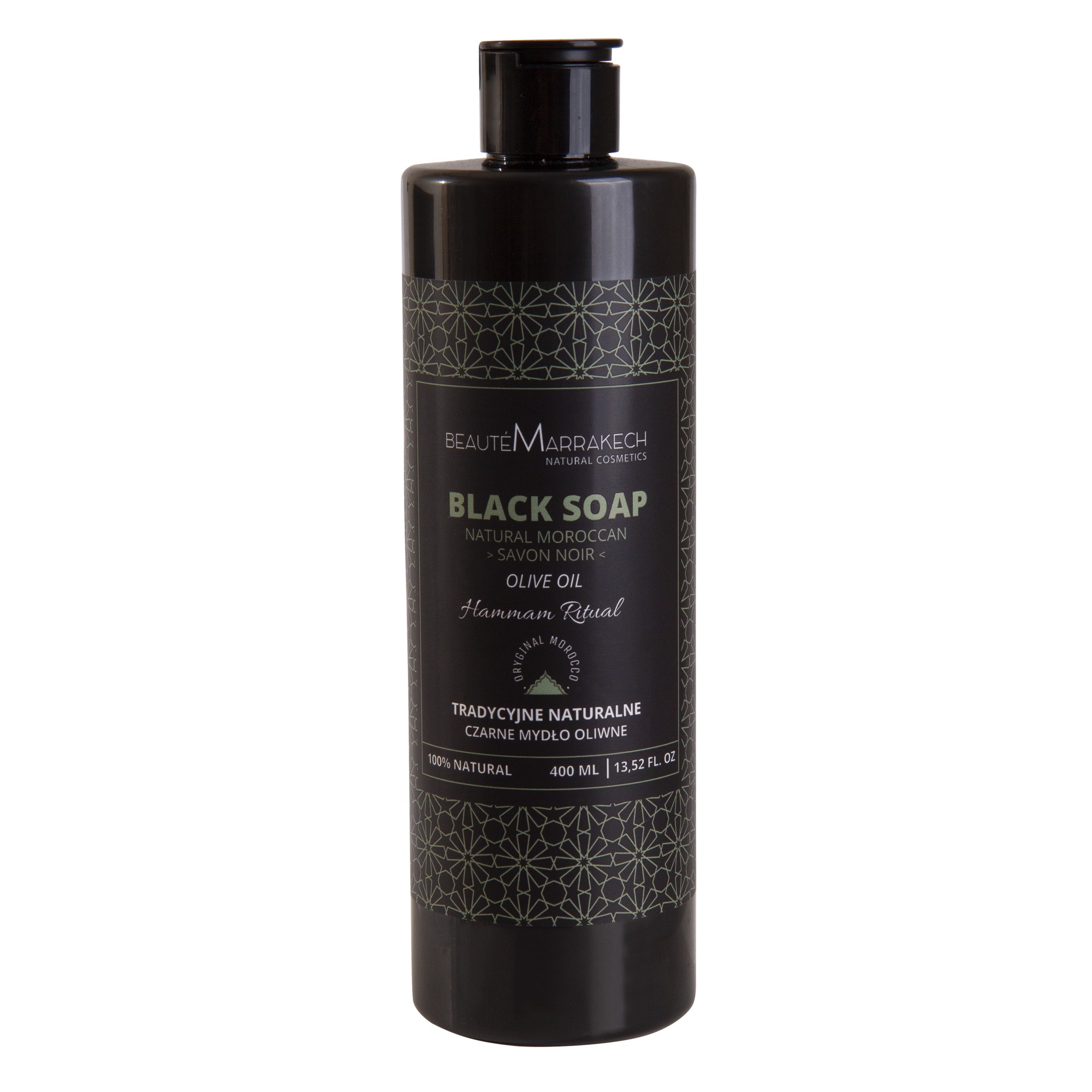 Beaute Marrakech Savon Noir Naturalne czarne mydło pod prysznic - 400 ml - cena, opinie, właściwości zdjęcie