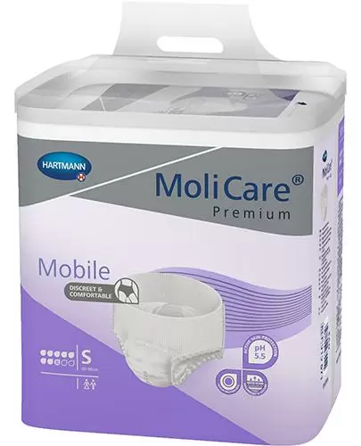 Hartmann MoliCare Premium Mobile majtki chłonne 8 kropli rozmiar S 30 sztuk zdjęcie