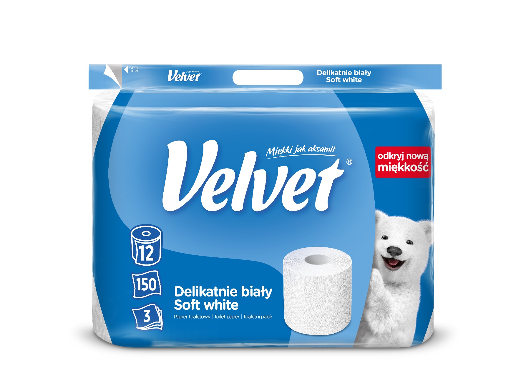 Velvet Soft White, papier toaletowy, 12 sztuk zdjęcie