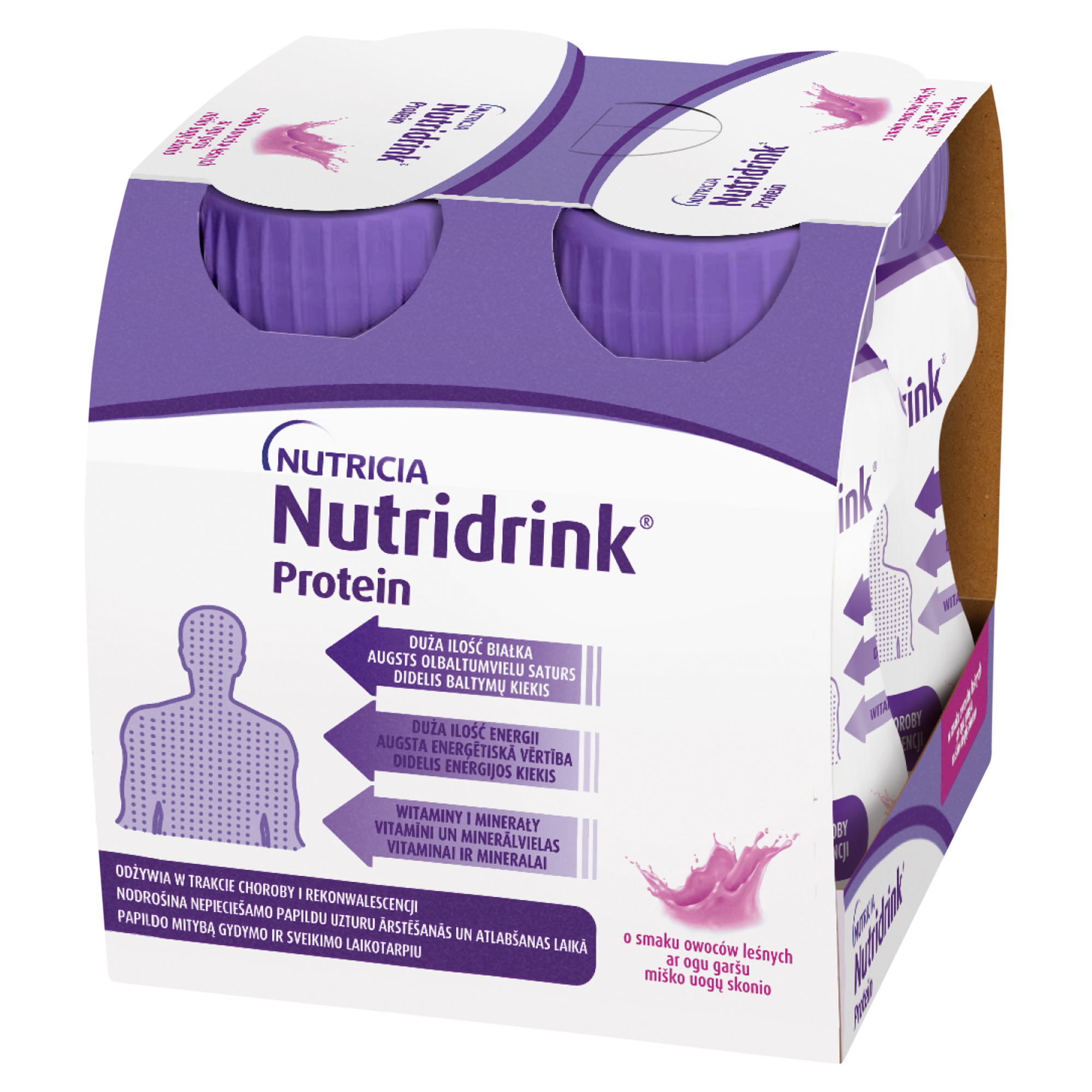 Nutridrink Protein smak owoców leśnych 4x 125 ml  zdjęcie