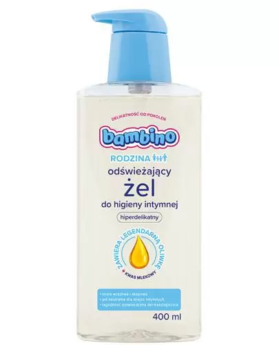 Bambino Rodzina odświeżający żel do higieny intymnej 400 ml zdjęcie