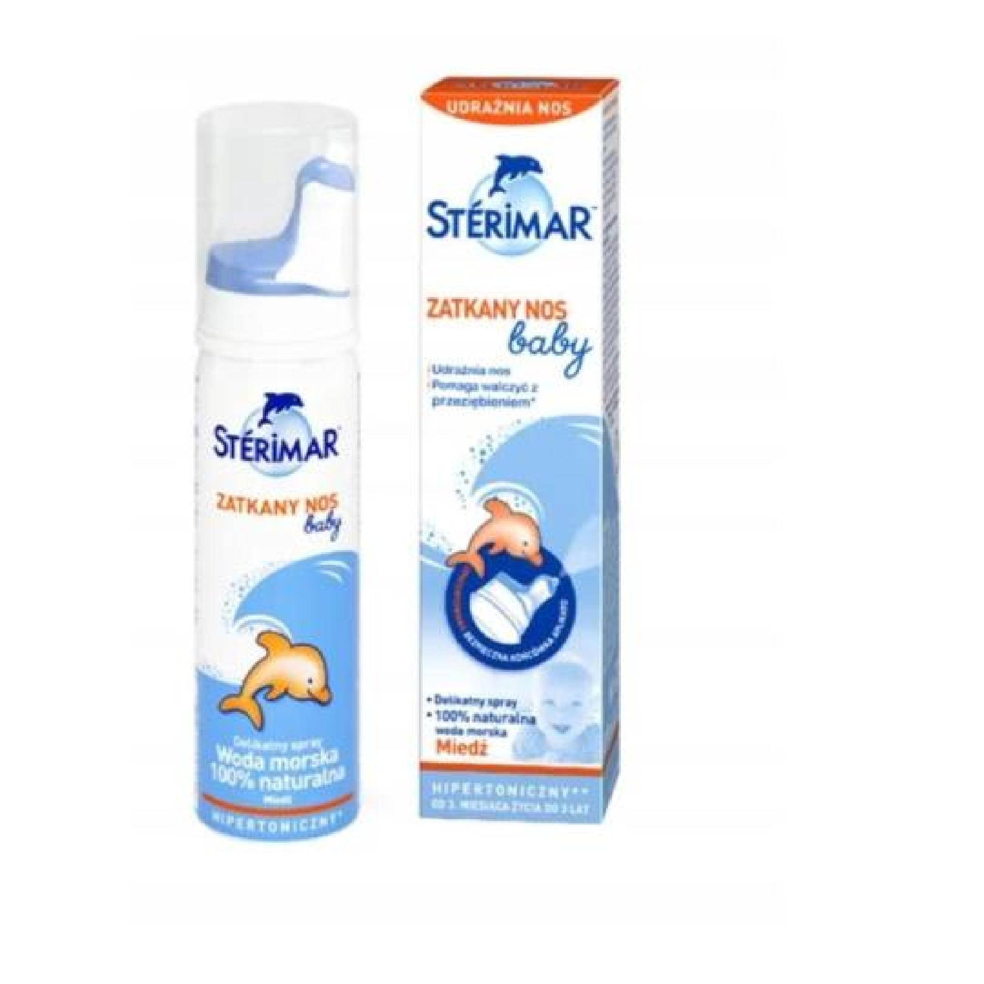 STERIMAR, Zatkany nos BABY, Hipertoniczny wzbogacony miedzią, 50 ml zdjęcie