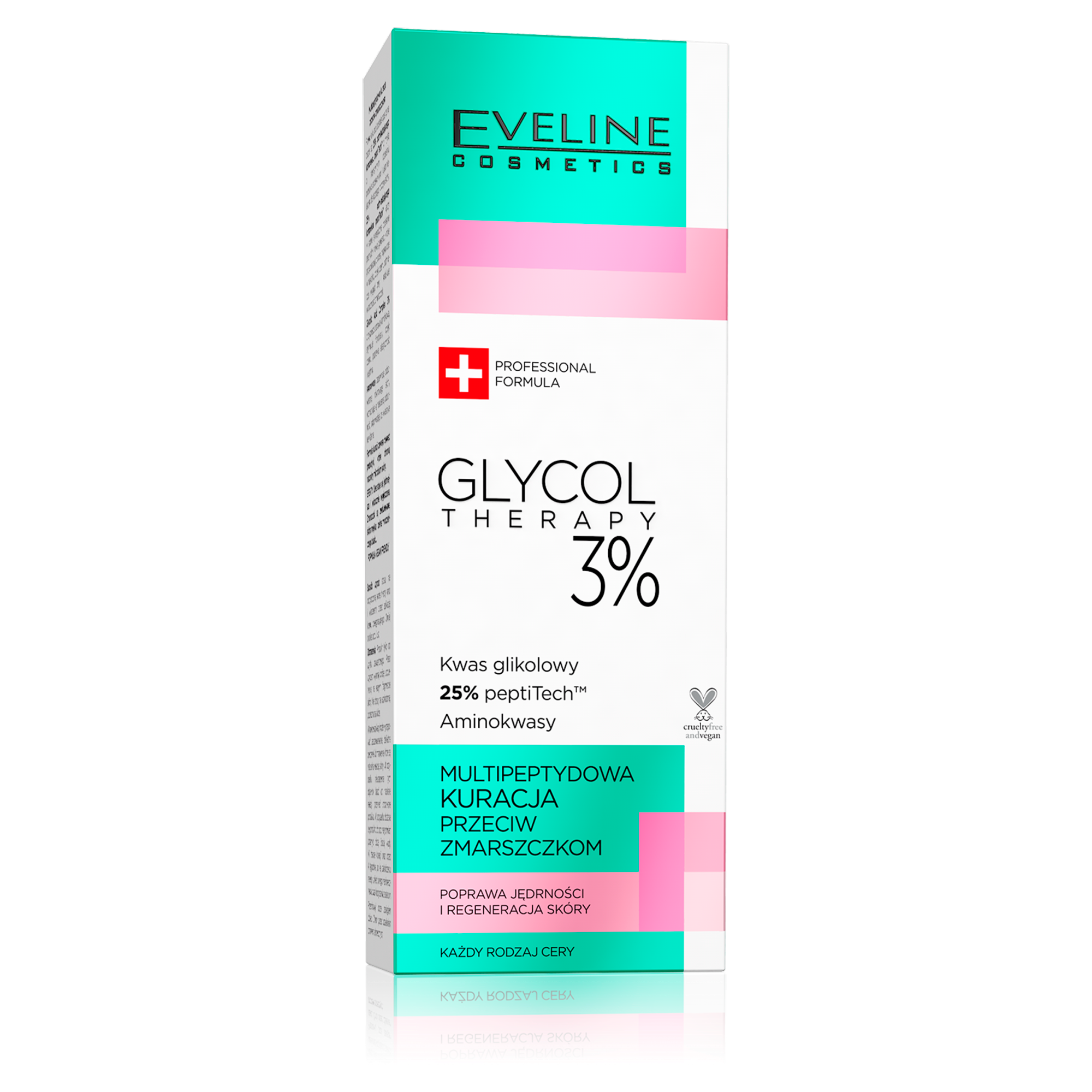 Eveline Glycol Therapy 3% multipeptydowa kuracja przeciw zmarszczkowa 18 ml zdjęcie