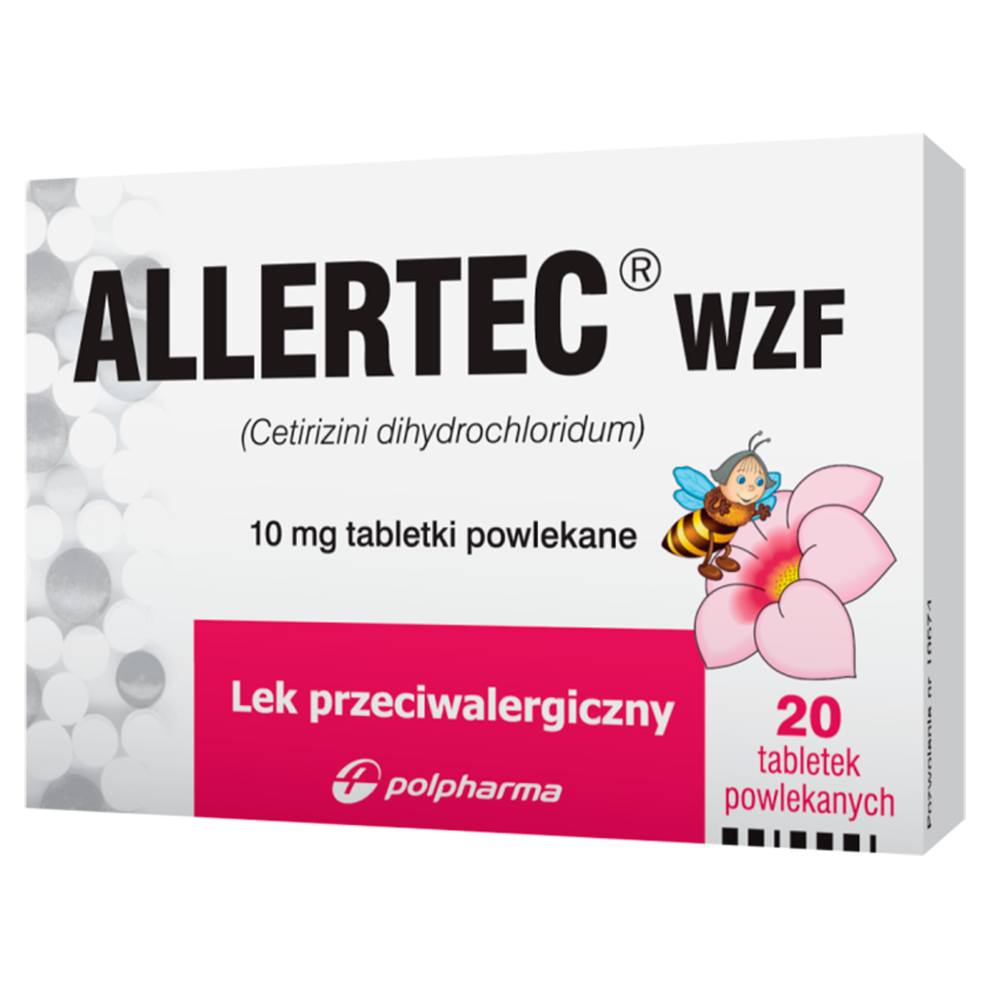 Allertec WZF 10 mg 20 tabletek powlekanych zdjęcie