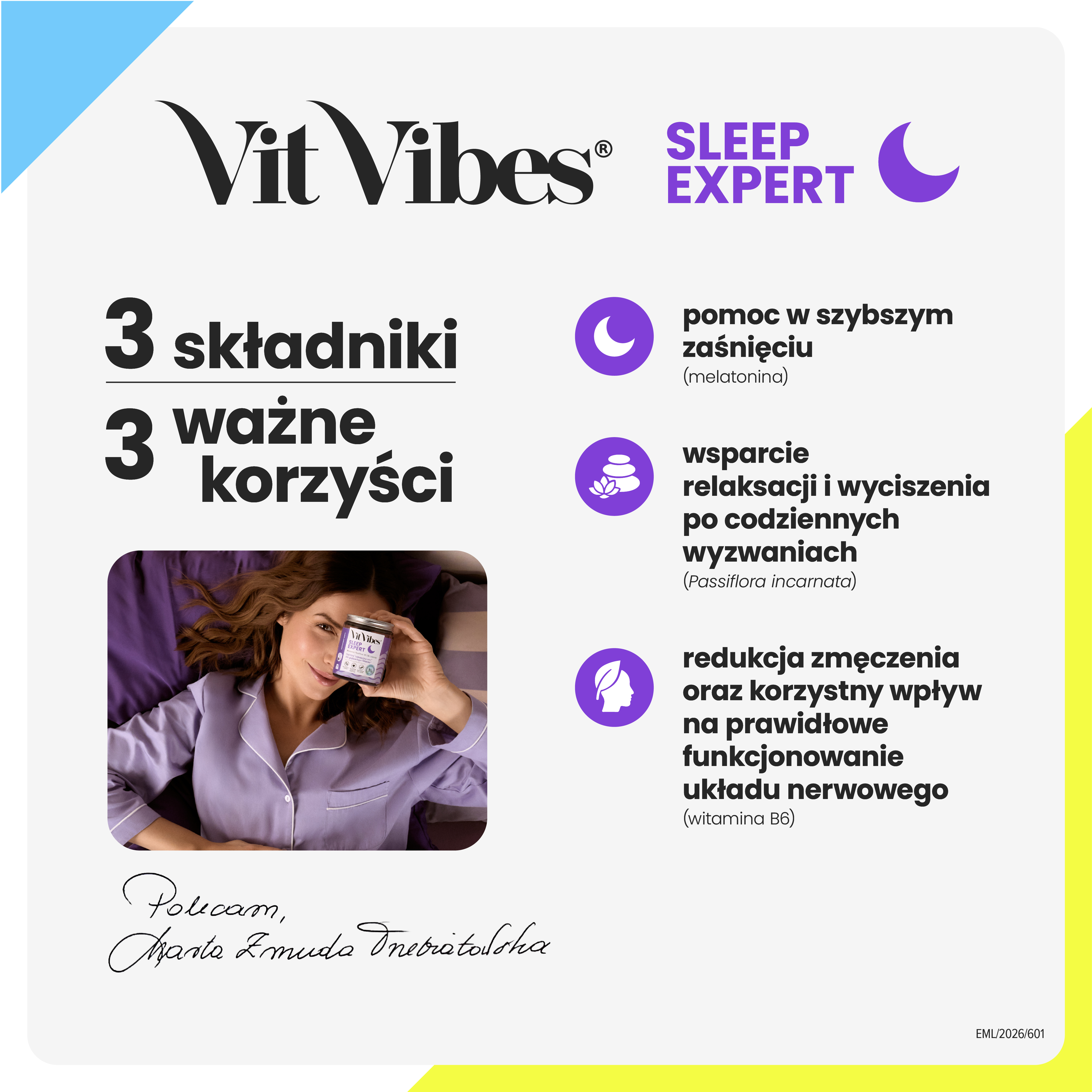Vit Vibes Sleep Expert, żelki, 60 sztuk