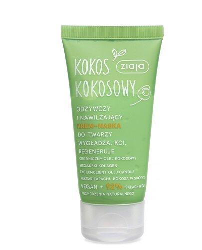 Ziaja Kokos Kokosowy odżywczy i nawilżający krem-maska do twarzy 50 ml zdjęcie