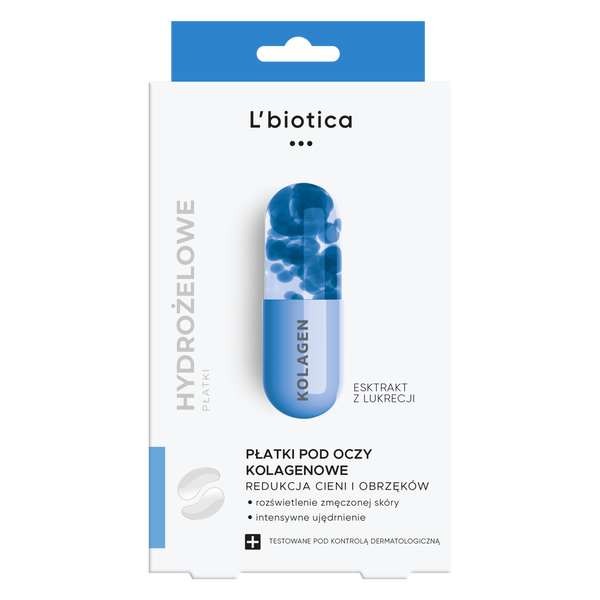 Lbiotica Płatki kolagenowe pod oczy redukcja cieni i obrzęków 3 pary zdjęcie