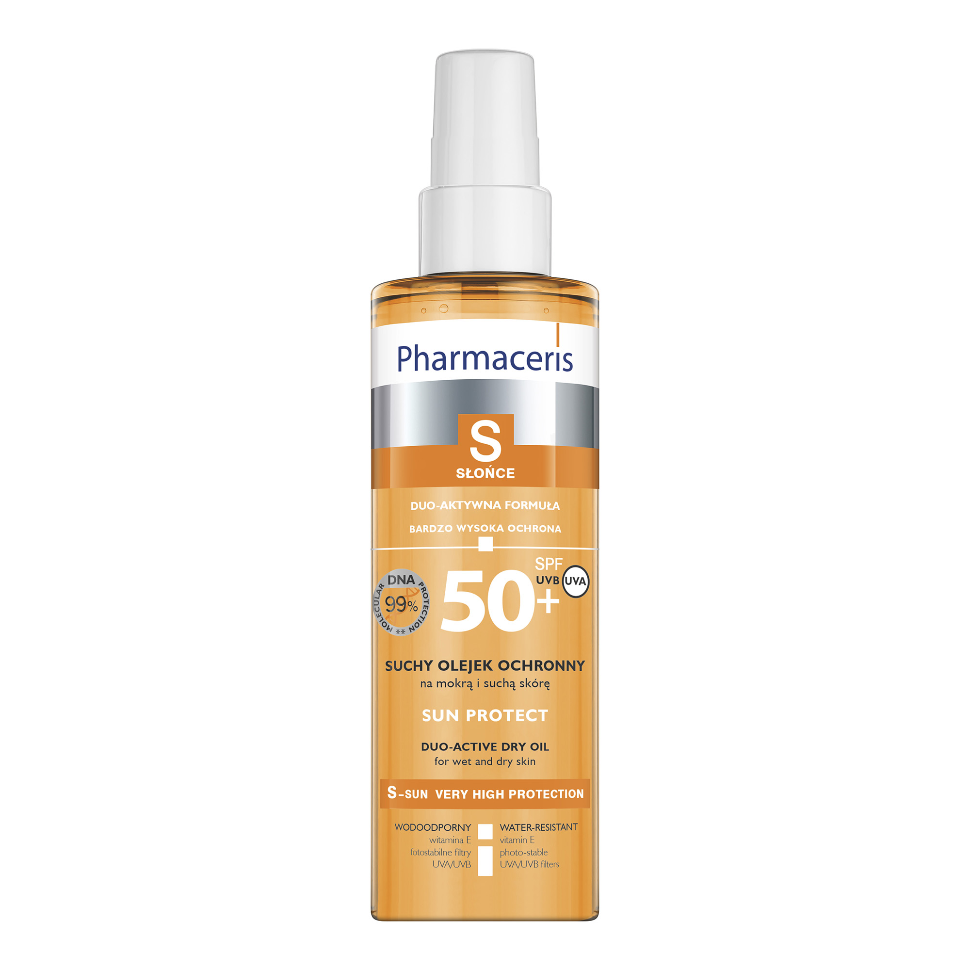 Pharmaceris S Sun Protect suchy olejek ochronny SPF50+ do ciała 200 ml zdjęcie
