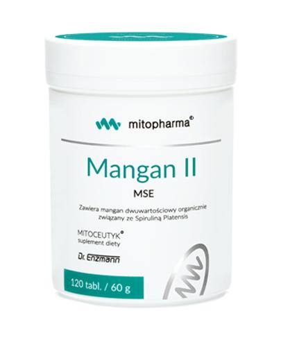 Mitopharma Mangan II MSE - 120 tabl. - cena, opinie, dawkowanie zdjęcie