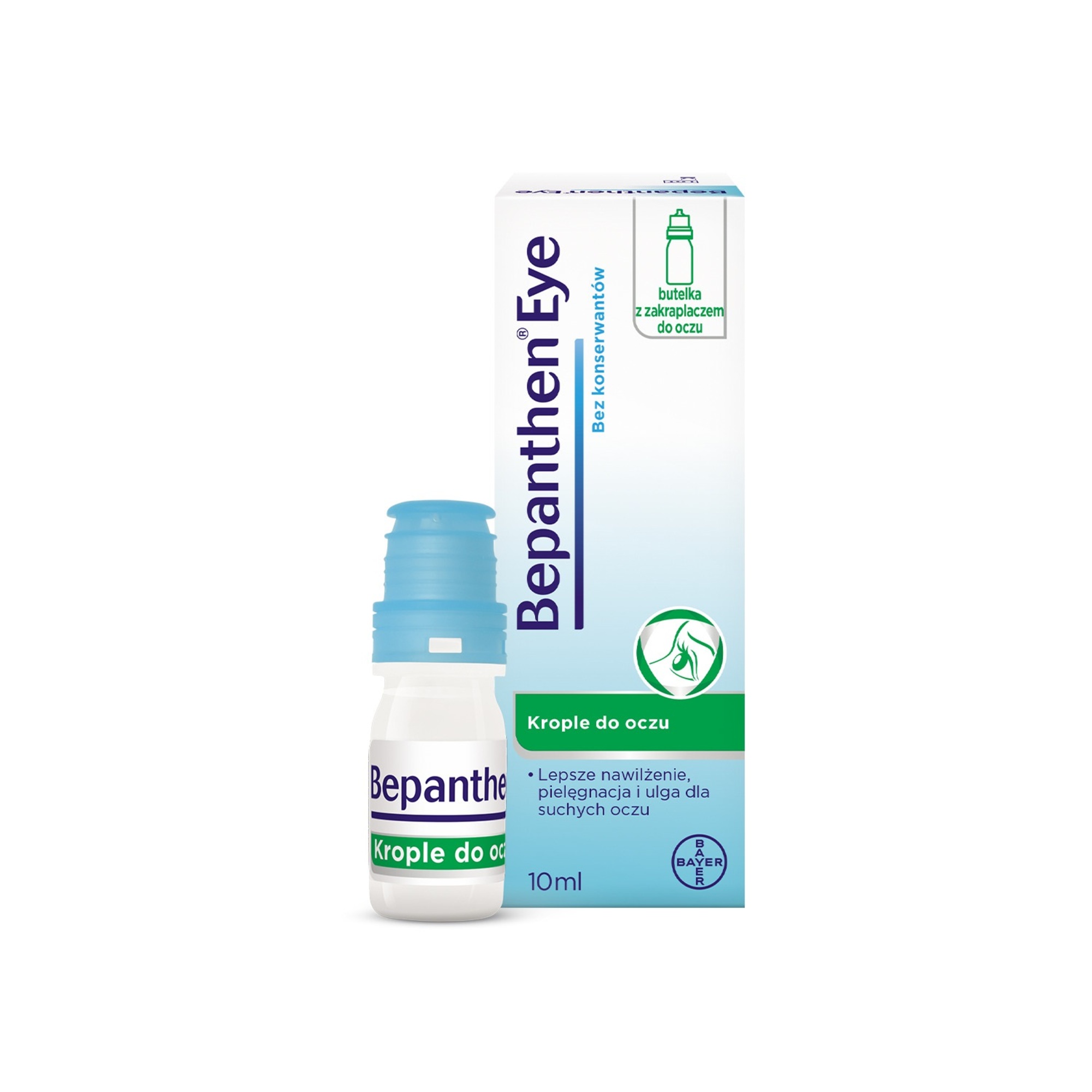 Bepanthen Eye nawilżające krople do suchych oczu 10 ml zdjęcie