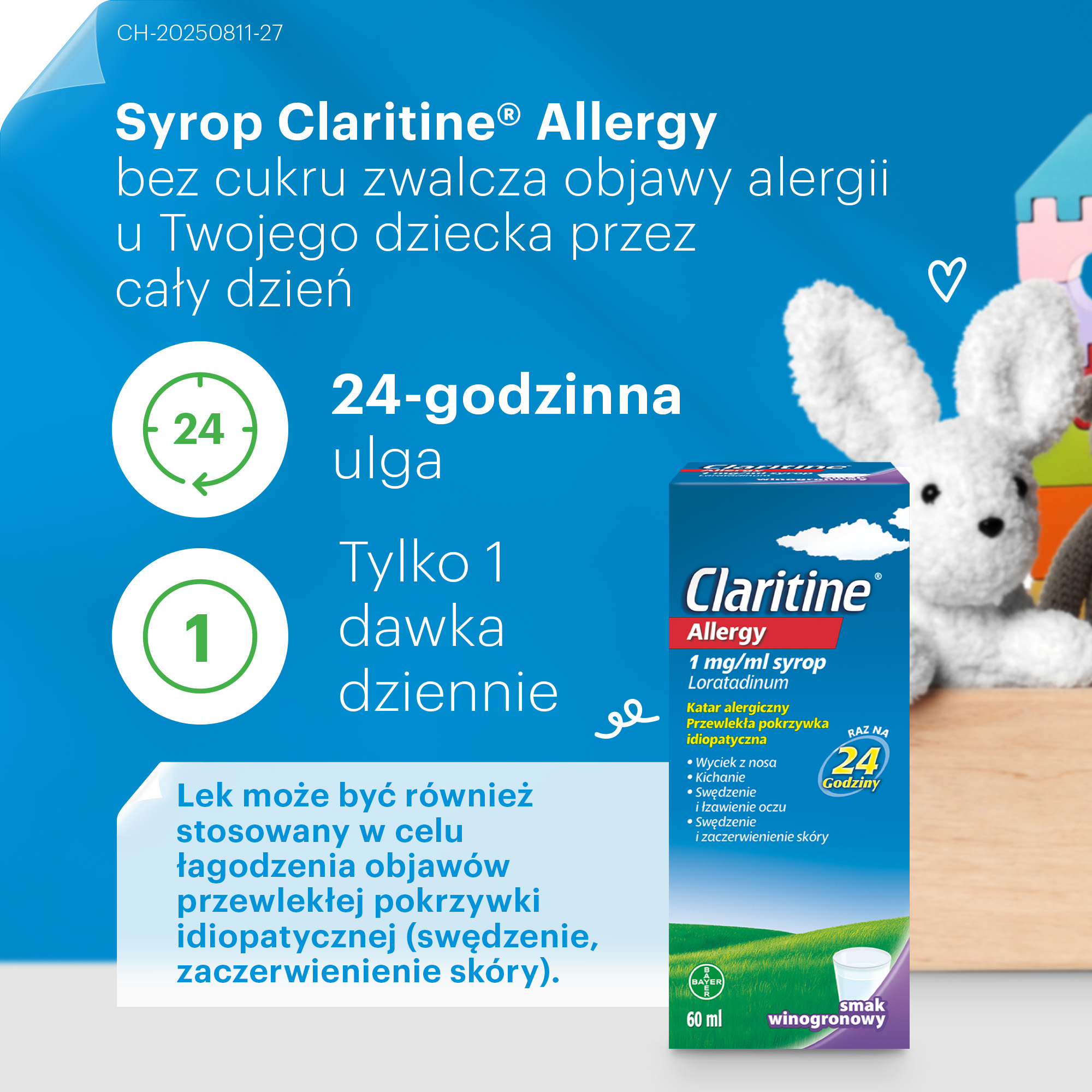 Claritine Allergy smak winogronowy 60 ml