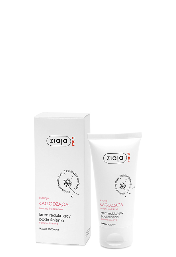 Ziaja Med kuracja łagodząca zmiany trądzikowe krem redukujący podrażnienia ochrona niska SPF 6 50 ml zdjęcie