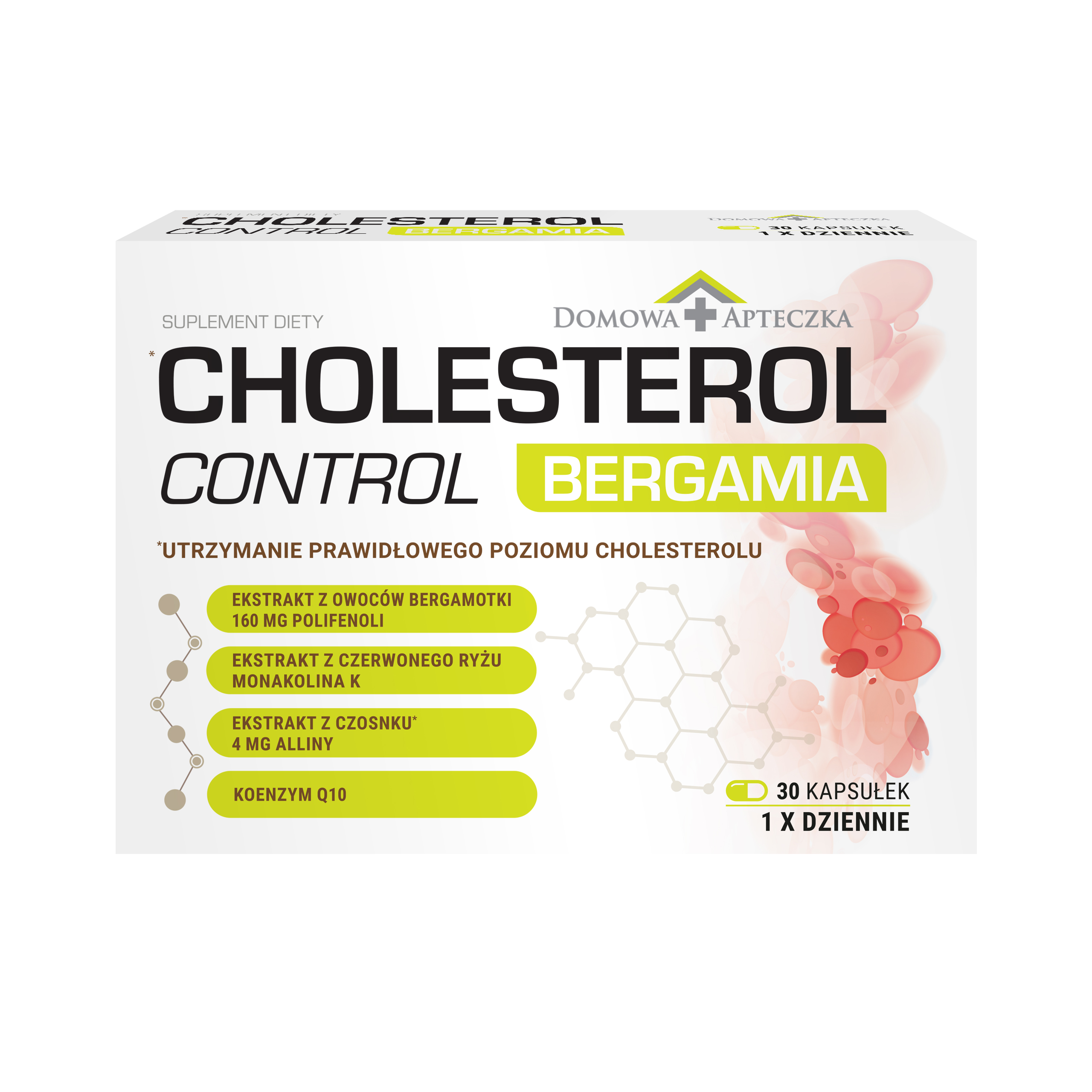 Domowa Apteczka, Cholesterol Control Bergamia, kapsułki, 30 sztuk zdjęcie
