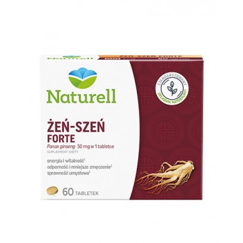 NATURELL Żeń-szeń Forte, 60 tabl., cena, opinie, skład