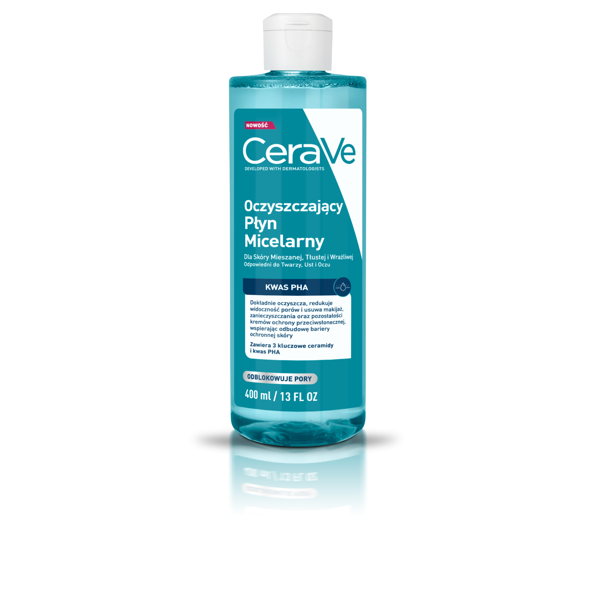 CeraVe Oczyszczający płyn micelarny dla skóry mieszanej i tłustej, 400 ml zdjęcie