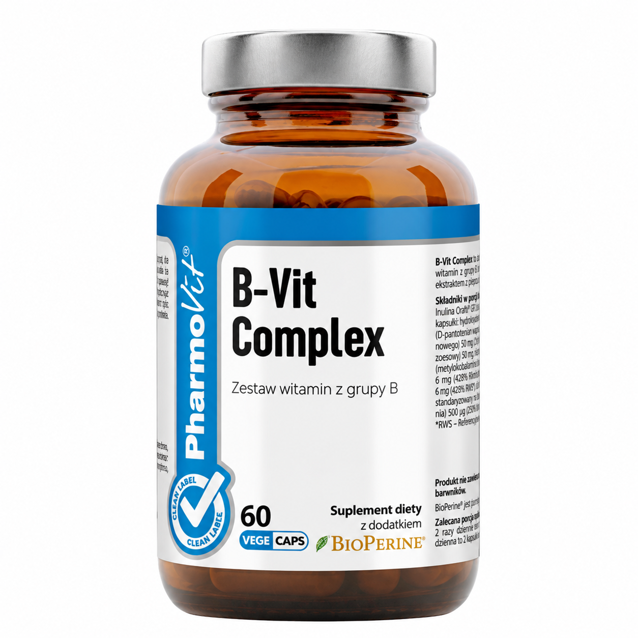 Pharmovit B-Vit Complex, 60 kapsułek zdjęcie