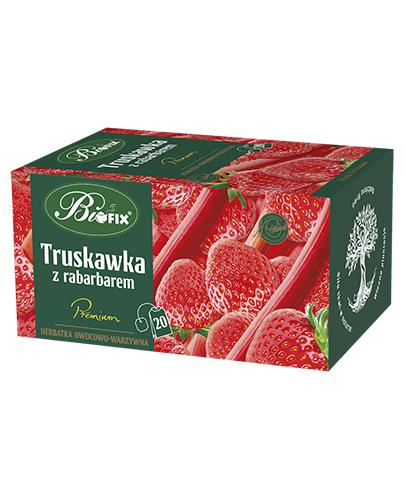 Bifix Truskawka z rabarbarem Herbatka owocowo-warzywna, 20 x 2 g, stosowanie zdjęcie