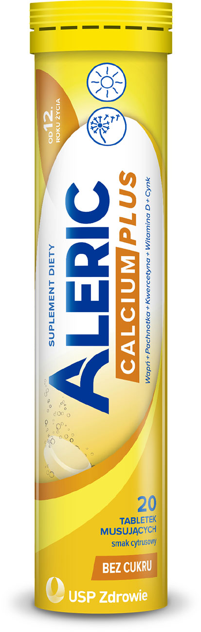 Aleric Calcium Plus, tabletki musujące, 20 sztuk zdjęcie