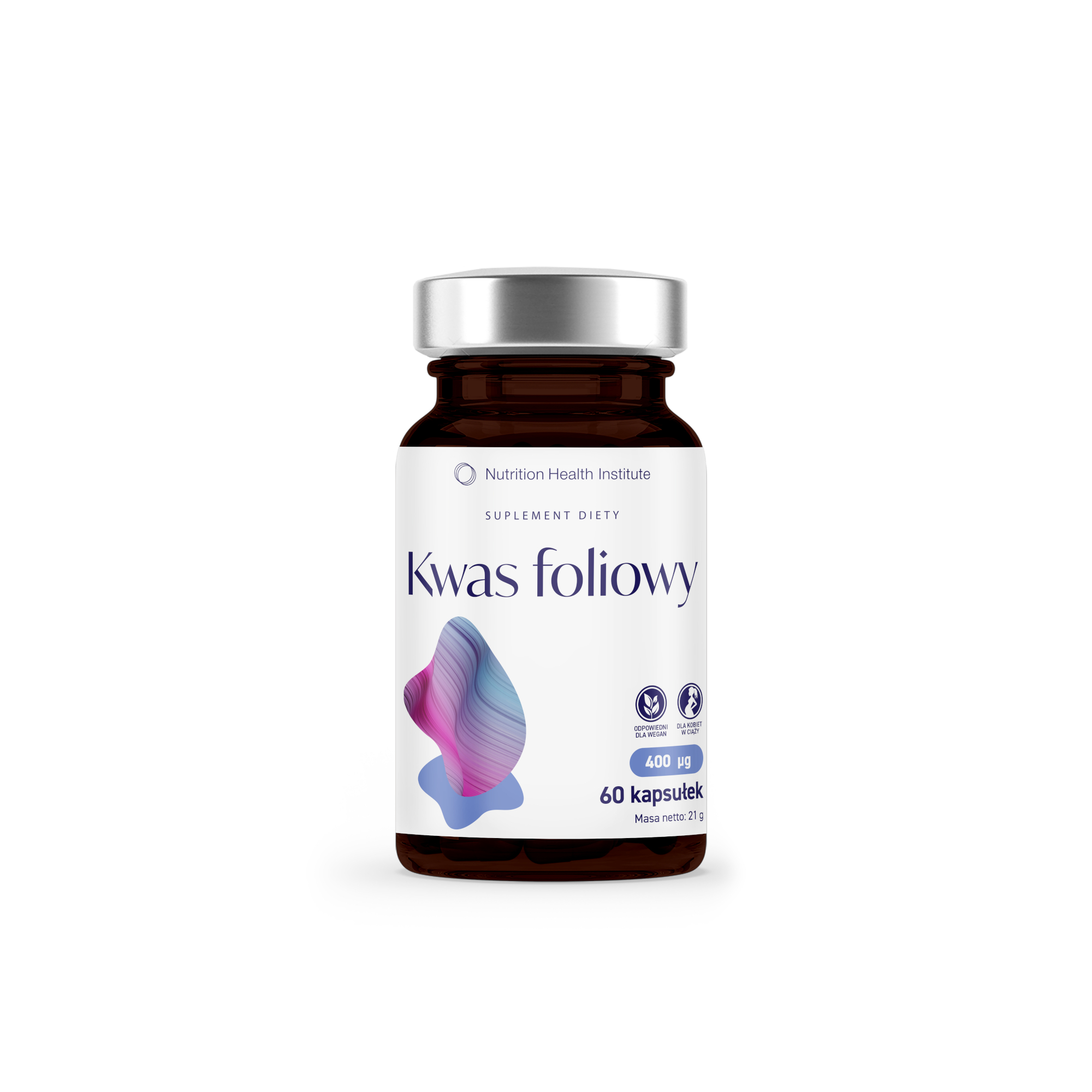 Nutrition Health Institute, Kwas foliowy, kapsułki, 60 sztuk zdjęcie