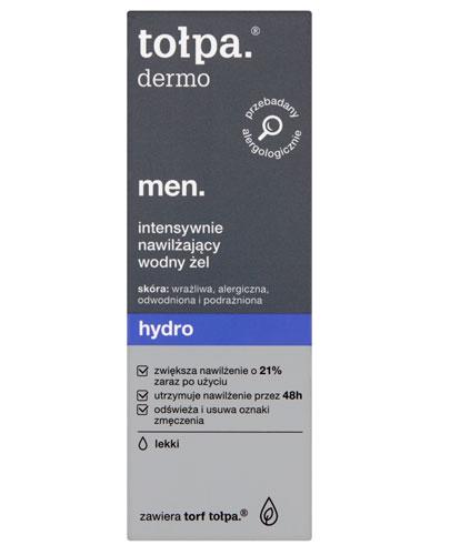 Tołpa Dermo Men Hydro Intensywnie nawilżający wodny żel - 75 ml Do skóry zmęczonej - cena, opinie, stosowanie  zdjęcie