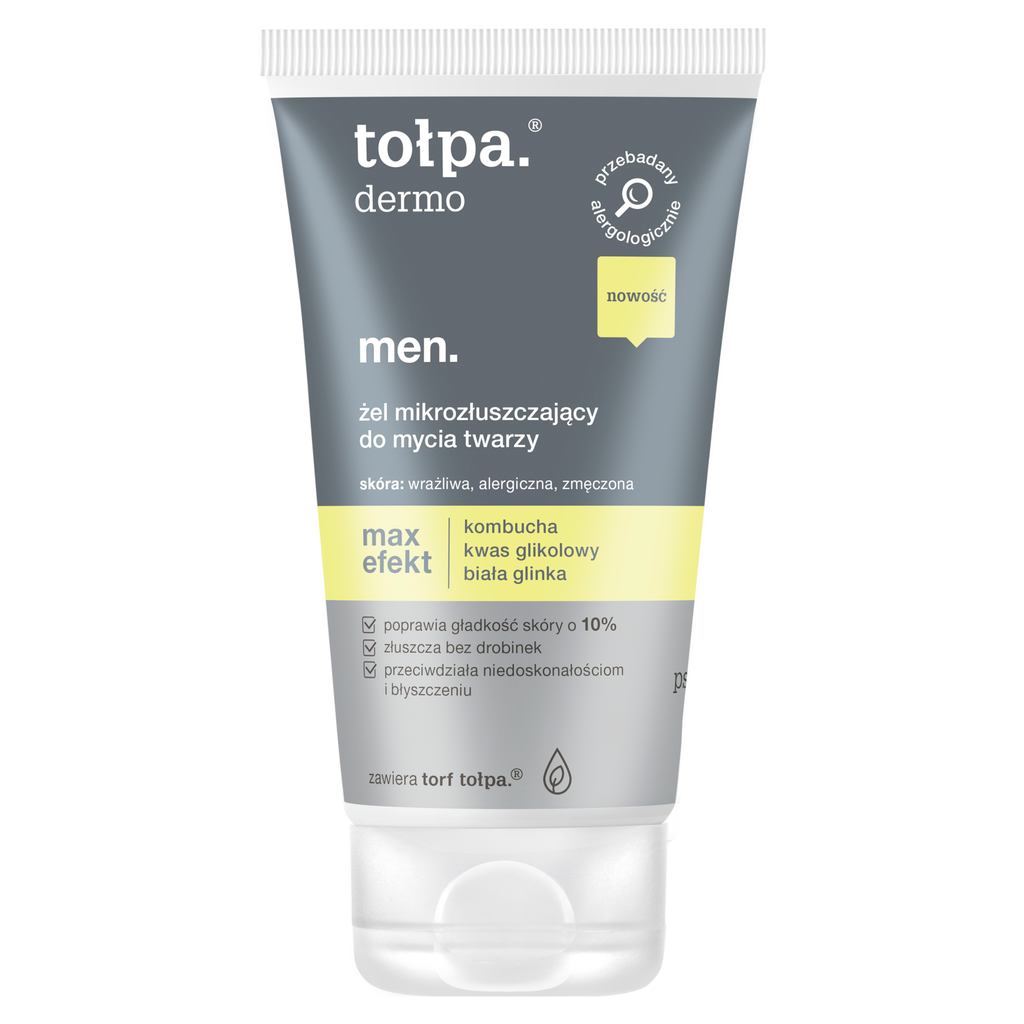 Tołpa Dermo Men Max Efekt, Żel do mycia twarzy mikrozłuszczający, 150 ml zdjęcie