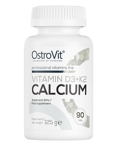 OstroVit Vitamin D3 + K2 Calcium - 90 tabl. - cena, opinie, właściwości zdjęcie