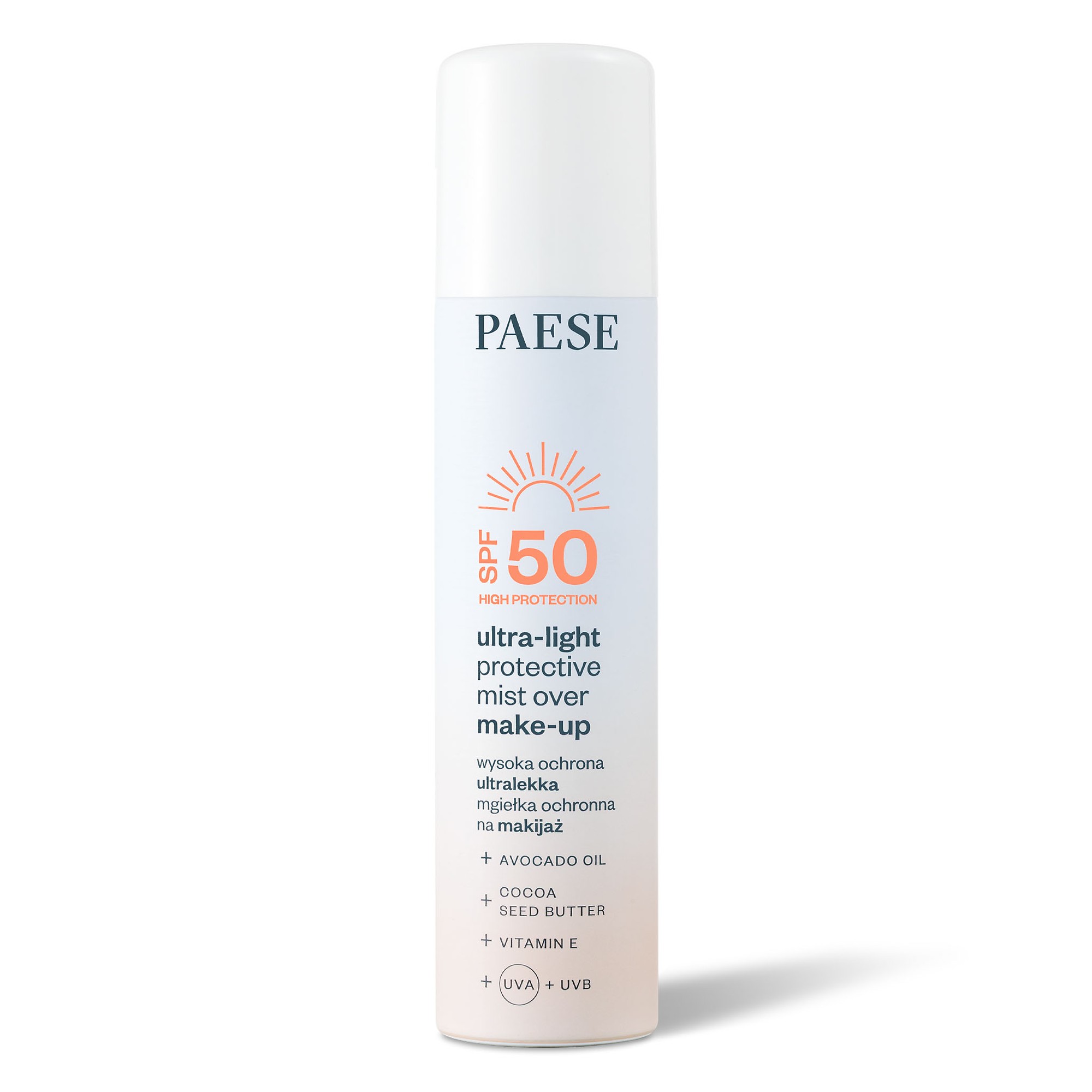 Paese Ultralekka mgiełka ochronna na makijaż SPF 50, 75 ml zdjęcie