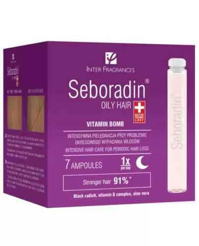 Seboradin Oily Hair kuracja wzmacniająca i regenerująca włosy 5,5 ml x 7 ampułek zdjęcie