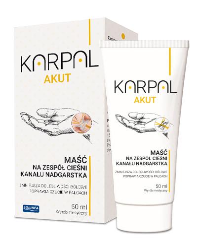 Karpal akut maść na zespół cieśni kanału nadgarstka, 50 ml, cena, opinie, stosowanie zdjęcie