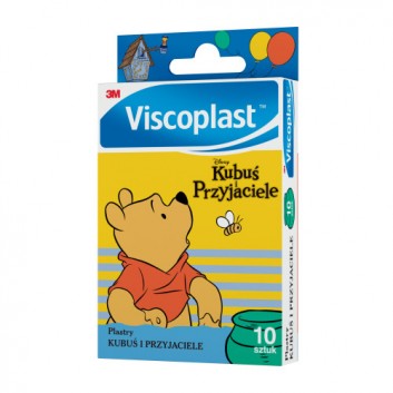 VISCOPLAST Plastry dla dzieci 'Kubuś Puchatek', 10 szt.