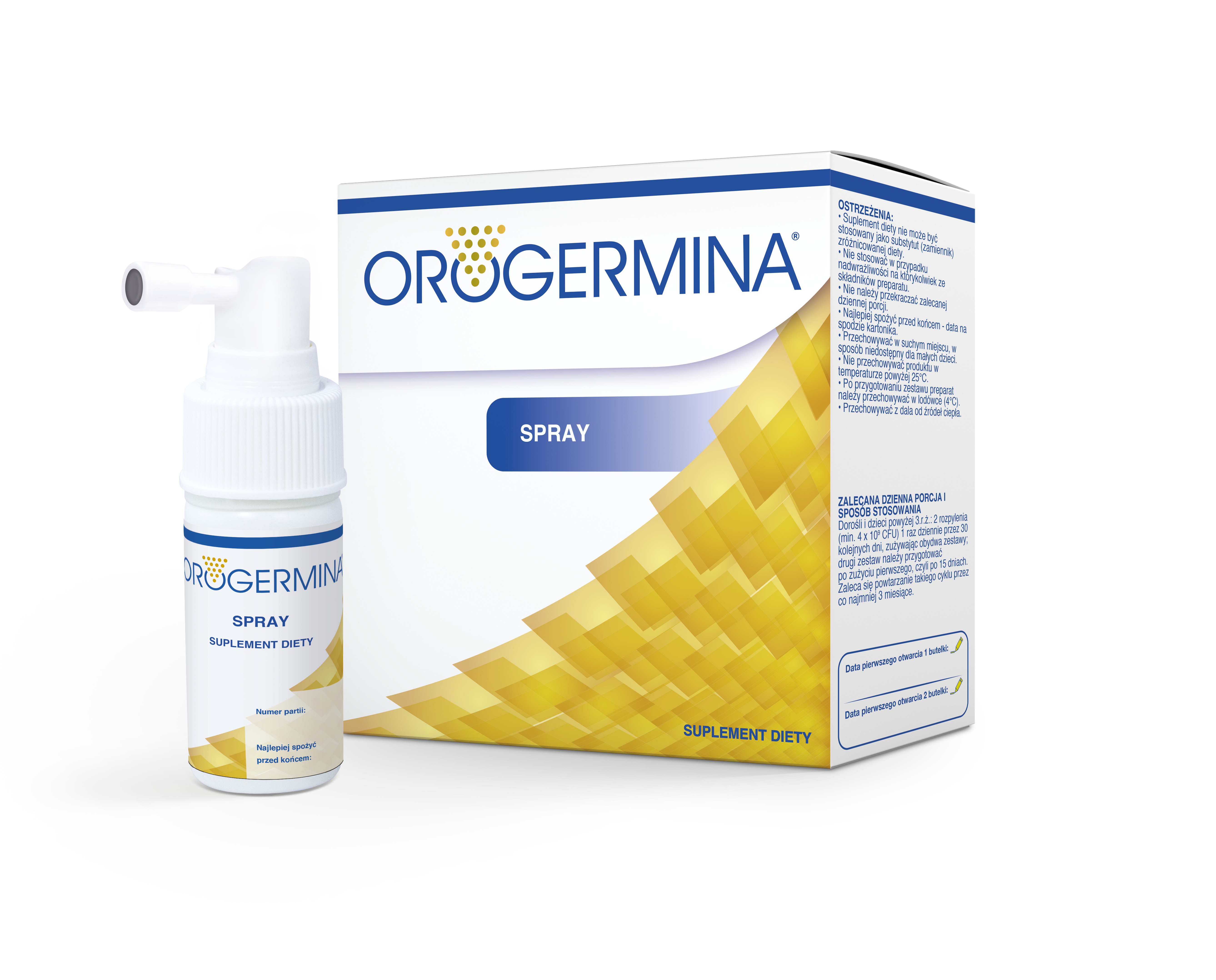 Orogermina, spray do gardła, 1 zestaw