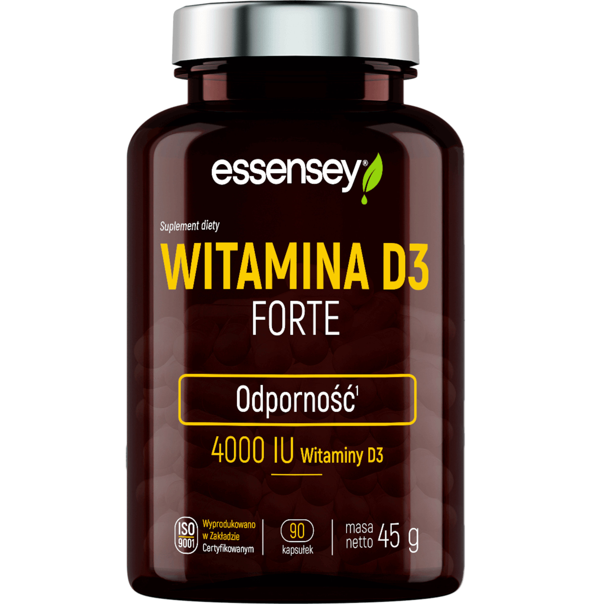 Essensey Witamina D3 Forte, kapsułki, 90 sztuk zdjęcie