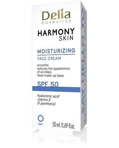 Delia HARMONY SKIN Krem nawilżający z filtrem SPF50, 50 ml zdjęcie