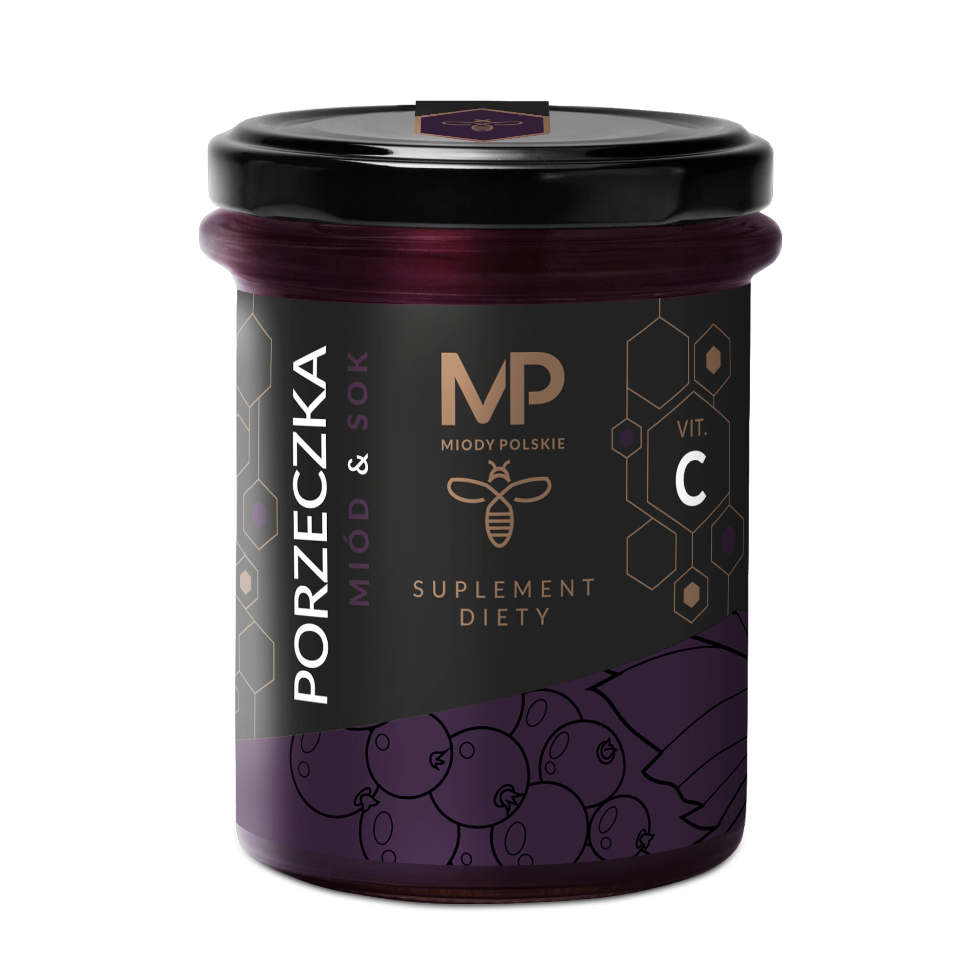Miody Polskie, Sok & Miód, Czarna Porzeczka, 250 g zdjęcie