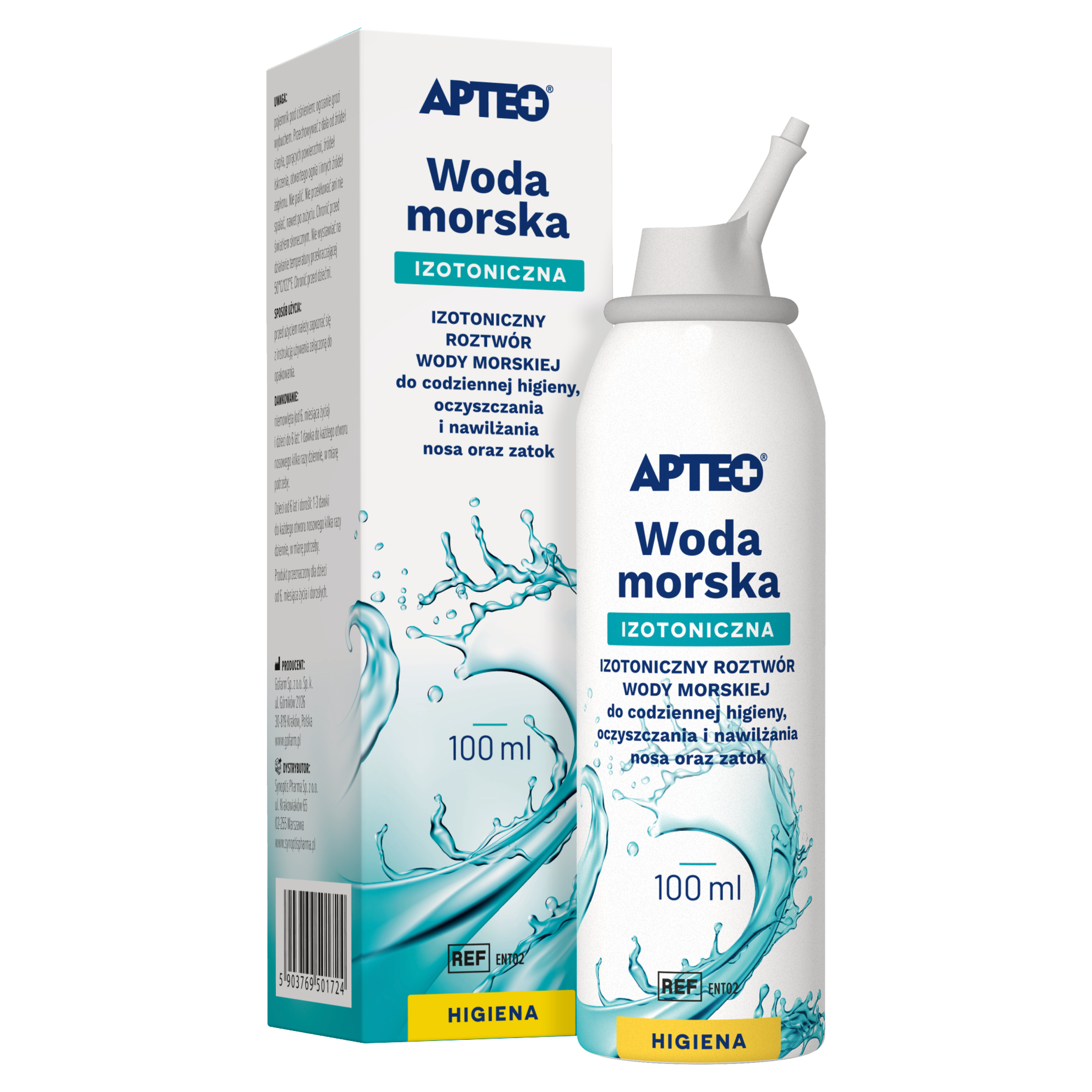 Apteo, Woda morska izotoniczna, 100 ml zdjęcie