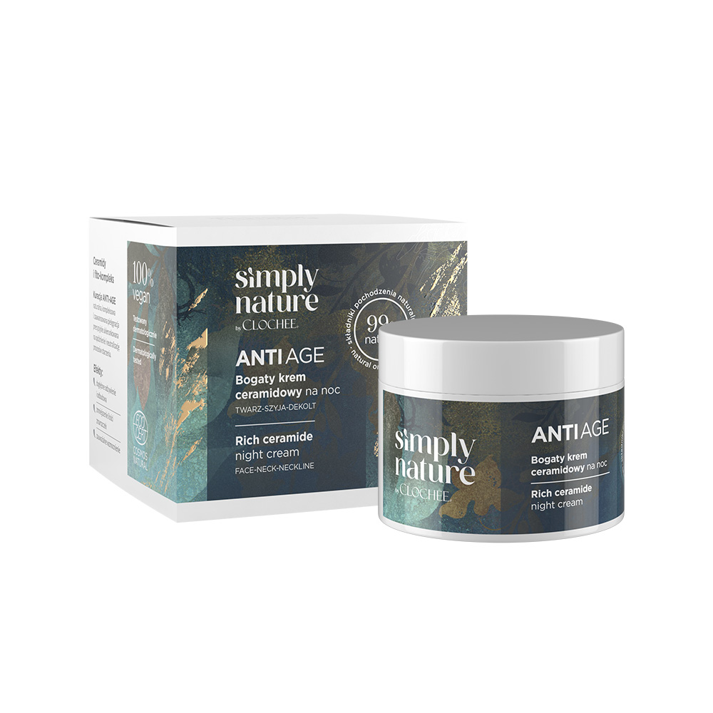 Clochee Simply Nature Krem ceramidowy na noc, 50 ml zdjęcie