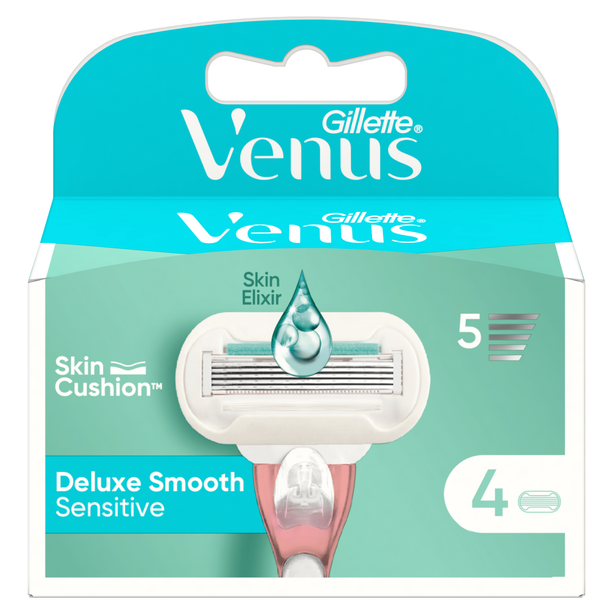 Gillette Venus Deluxe Smooth Sensitive Ostrza do maszynki, 4 sztuki zdjęcie