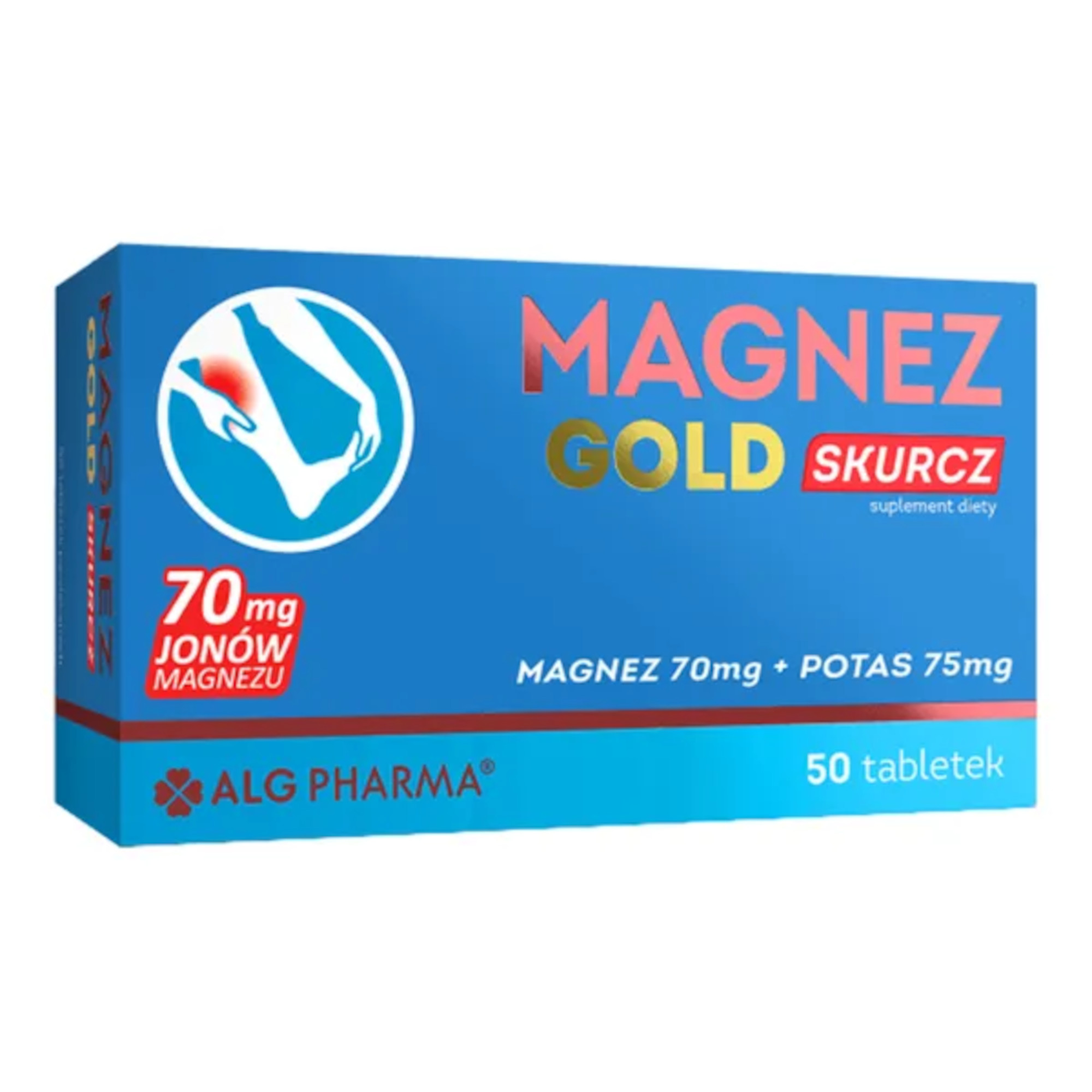 Alg Pharma Magnez Gold Skurcz, tabletki, 50 sztuk zdjęcie