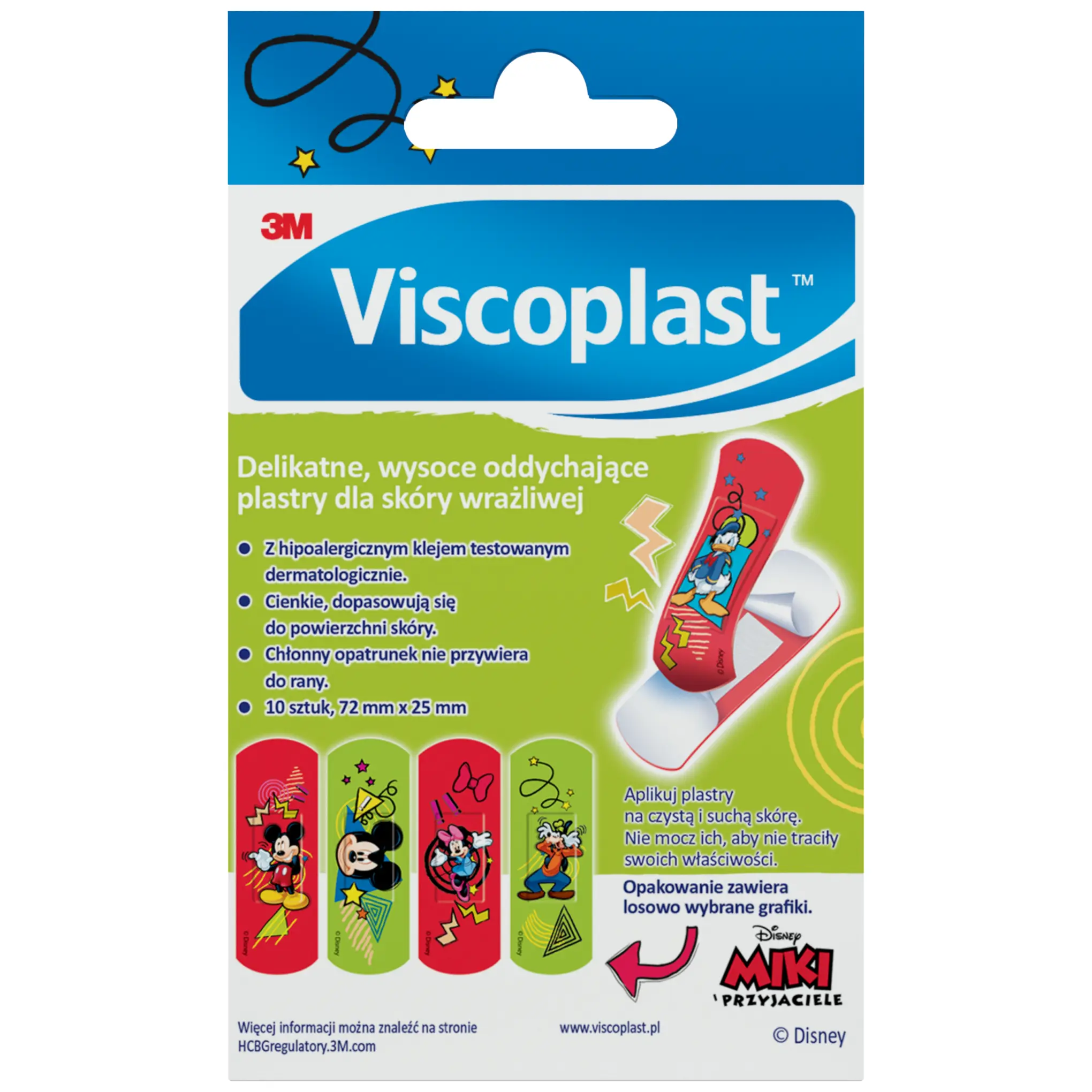 Viscoplast Miki i przyjaciele plastry dla dzieci 10 sztuk