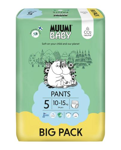 Muumi Baby Pants pieluchomajtki 5 Maxi+ 10-15 kg, 54 sztuki zdjęcie