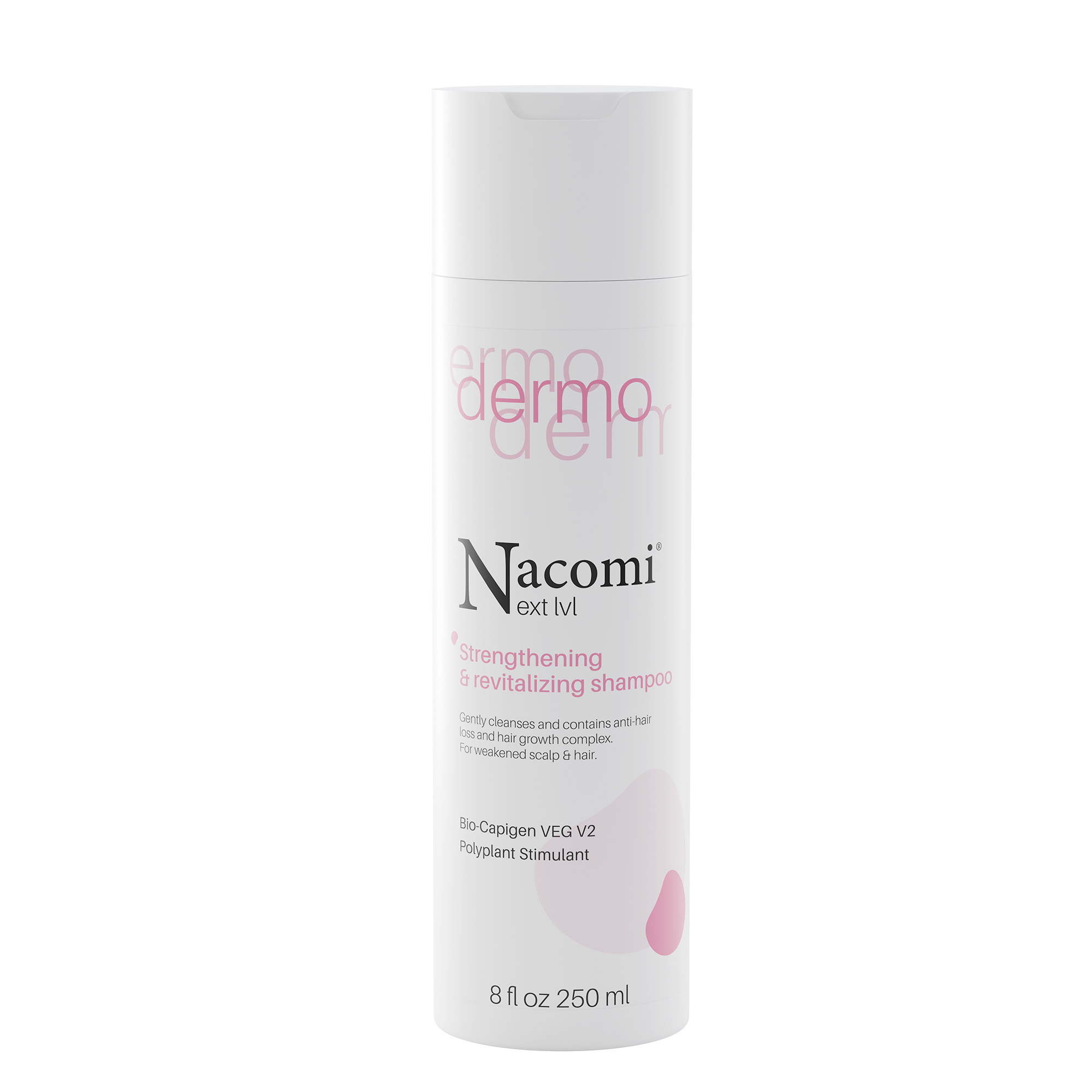 Nacomi Next Level Dermo Szampon do włosów wzmacniający-rewitalizujący, 250 ml zdjęcie