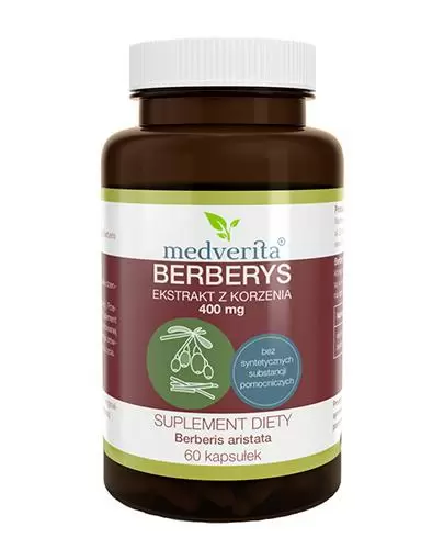 Medverita Berberys ekstrakt z korzenia 400 mg 60 kapsułek zdjęcie