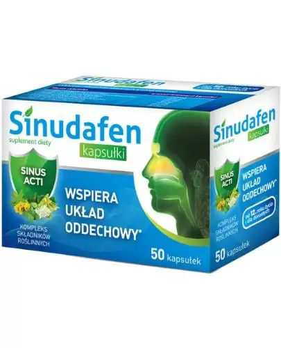 Sinudafen, 50 kaps., cena, właściwości, opinie zdjęcie