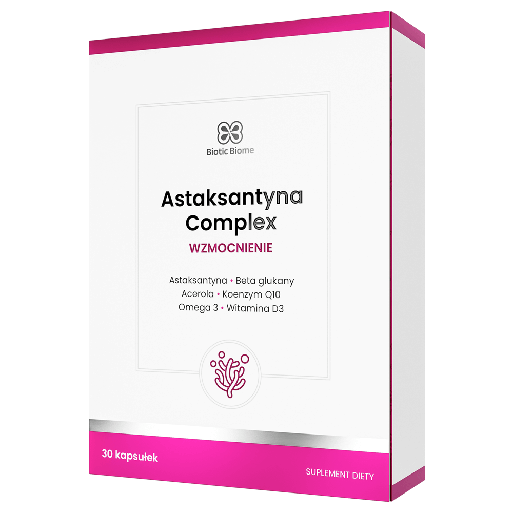 Biotic Biome Astaksantyna Complex Wzmocnienie, kapsułki, 30 sztuk
